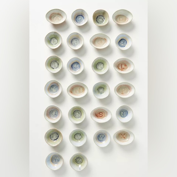 NWT Anthropology “H” Crystie Monogram Trinket Dish - Picture 4 of 8